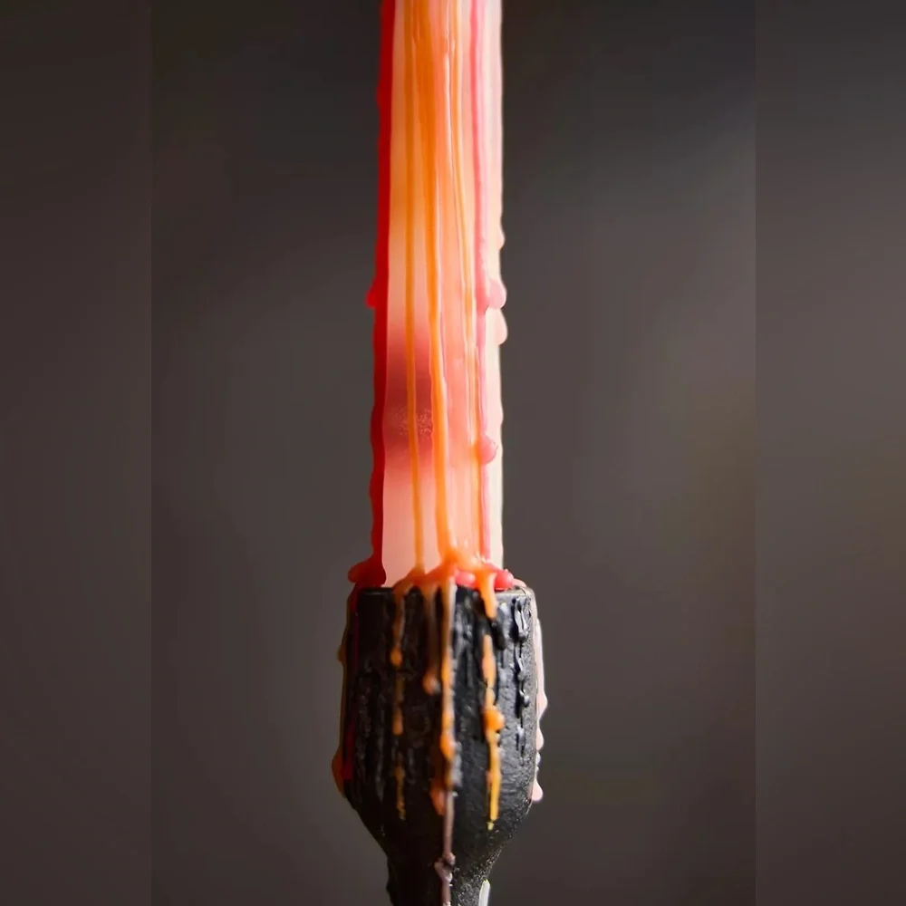 Anthropologie Spooky Drip Taper Candles, Set of 2
